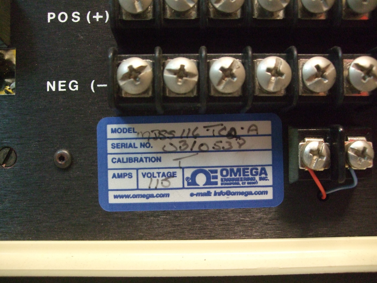 Omega Monogram MDSS 116 TC 2 A Temperature Panel Meter