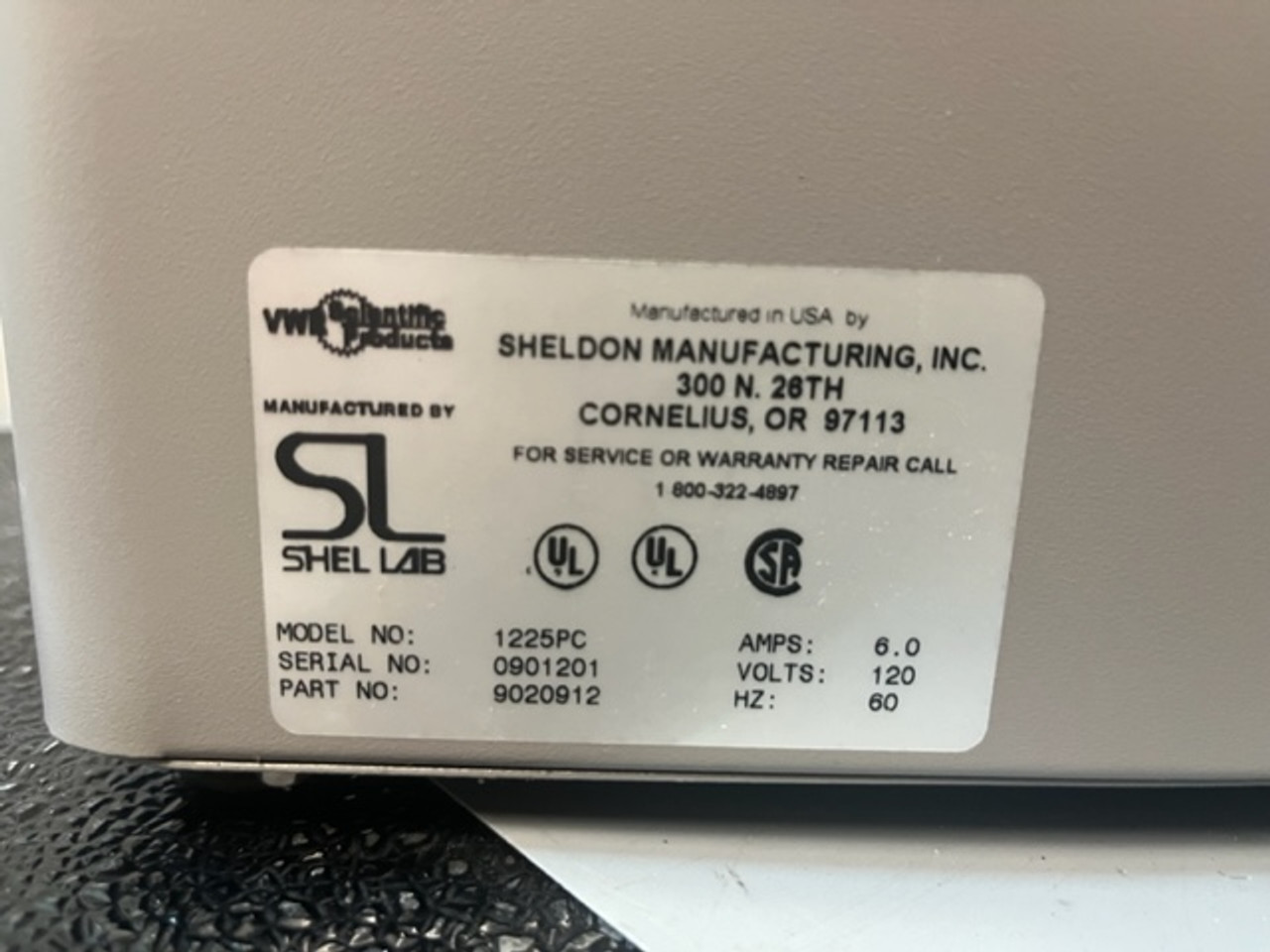 Sheldon VWR Scientific 1225PC 9020702 Shel Lab Heated Digital Water Bath 216D