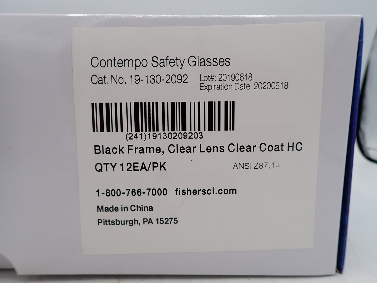 Fisherbrand 19-130-2092 Industrial Protective Eyewear - Only 9 in Box
