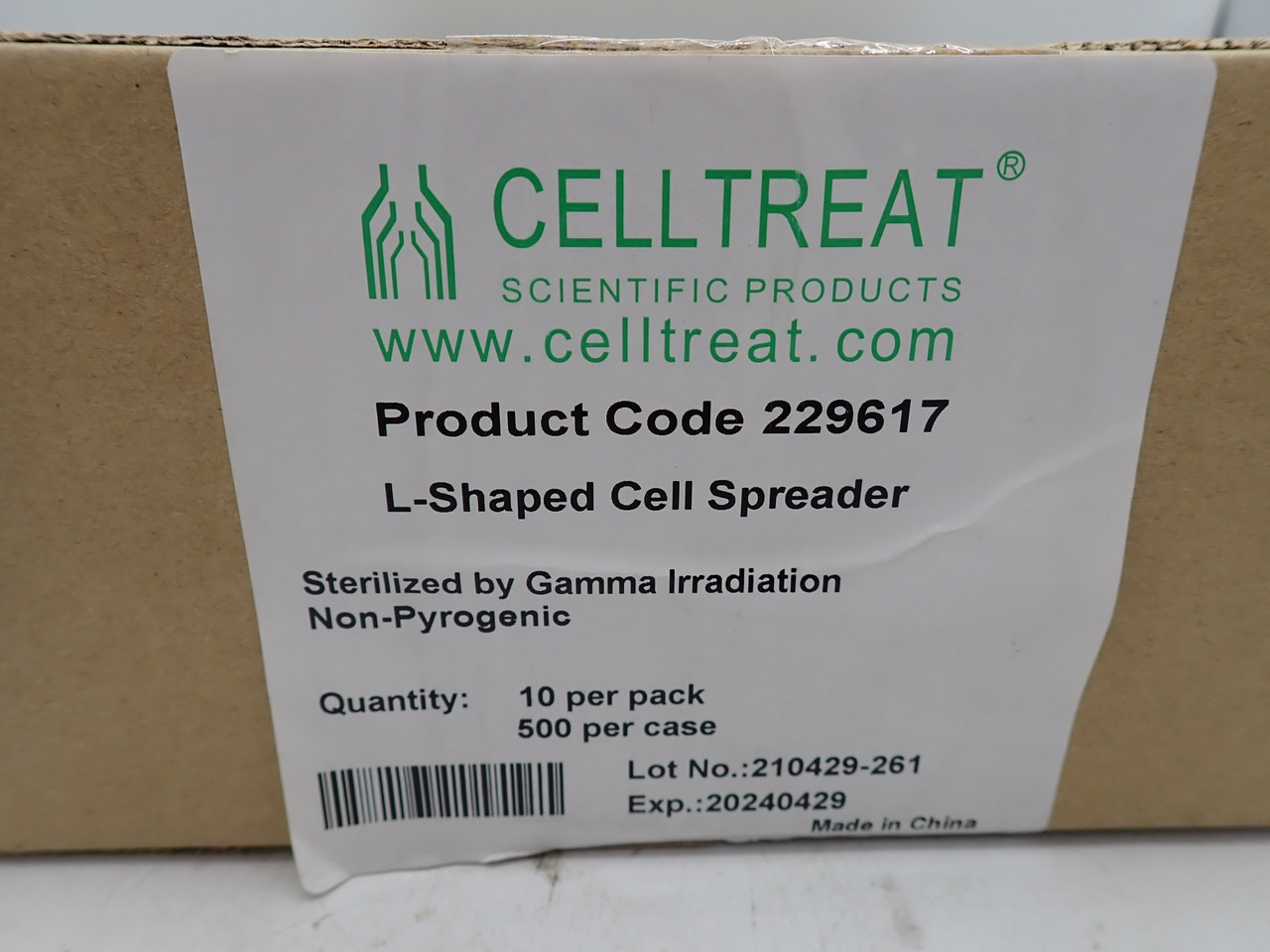 Celltreat 229617 L-Shaped Cell Spreader Pk500