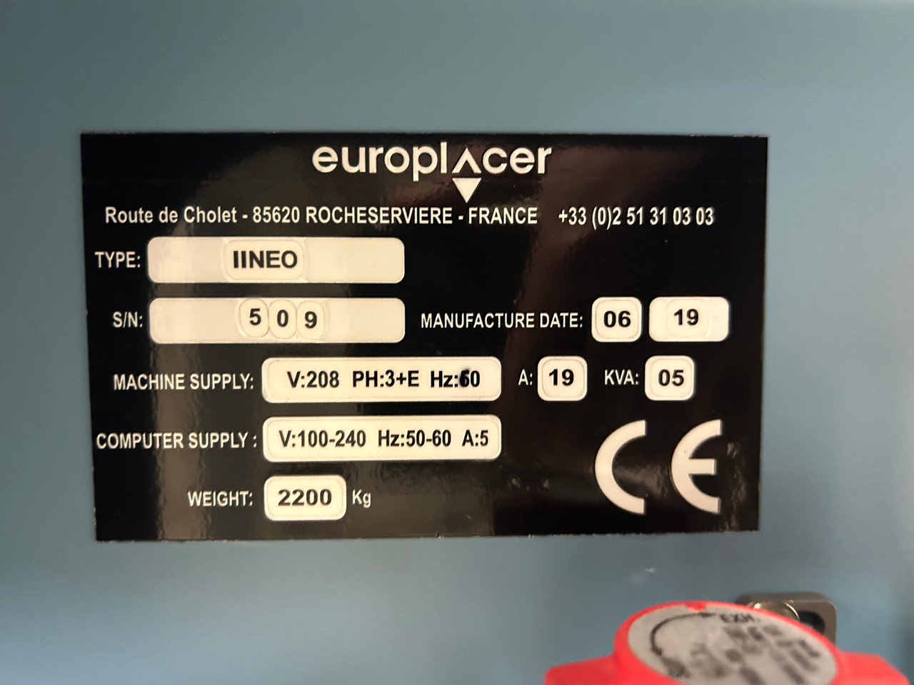 Europlacer iineo+ Placement Machine (2019)