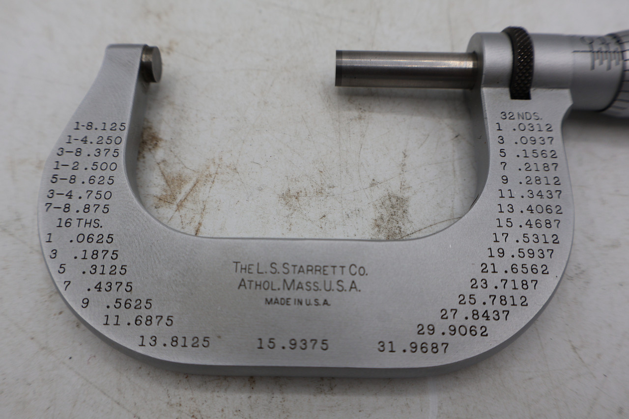 Starrett T2XFL Micrometer Caliper