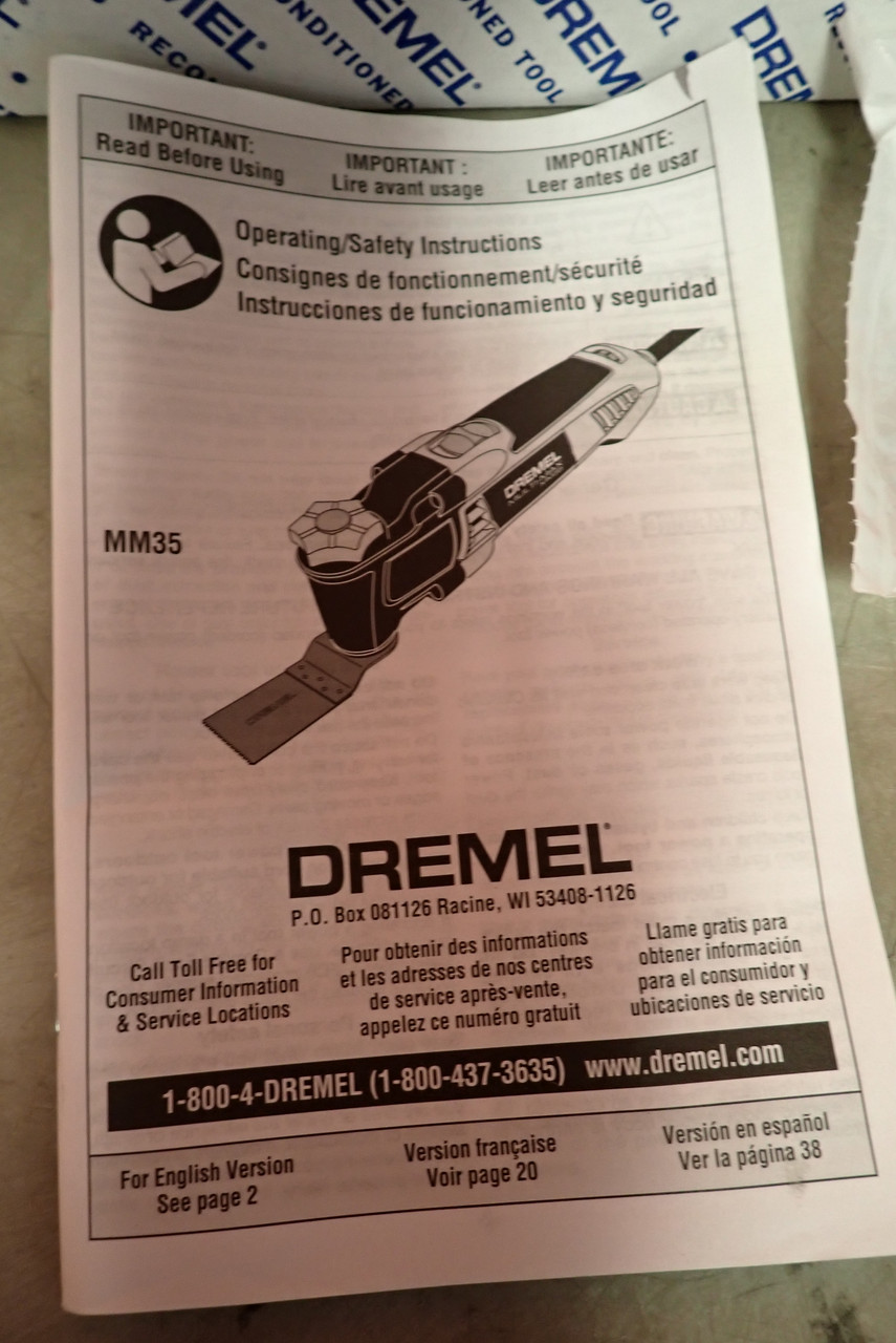 Dremel MM35-DR-RT Factory Reconditioned Oscillating Multi-Tool Kit