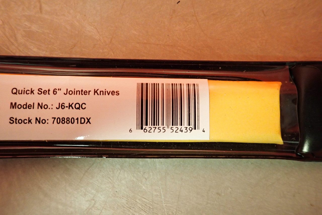 Jet Powermatic J6-KQC Quick Set 6" Jointer Knives, Stock# 708801DX
