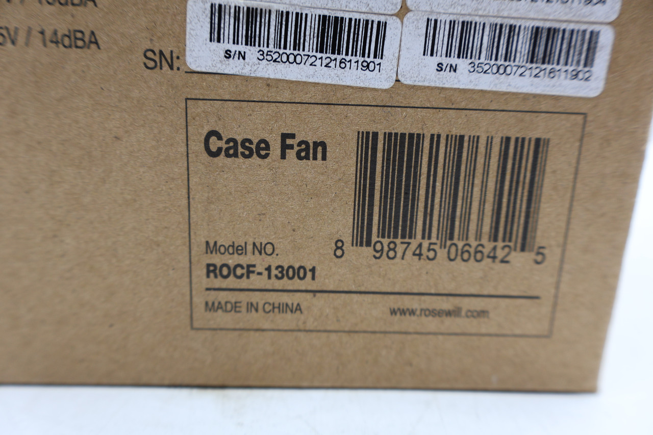Rosewill ROCF-13001 120mm Cooling Fan 4 Pack