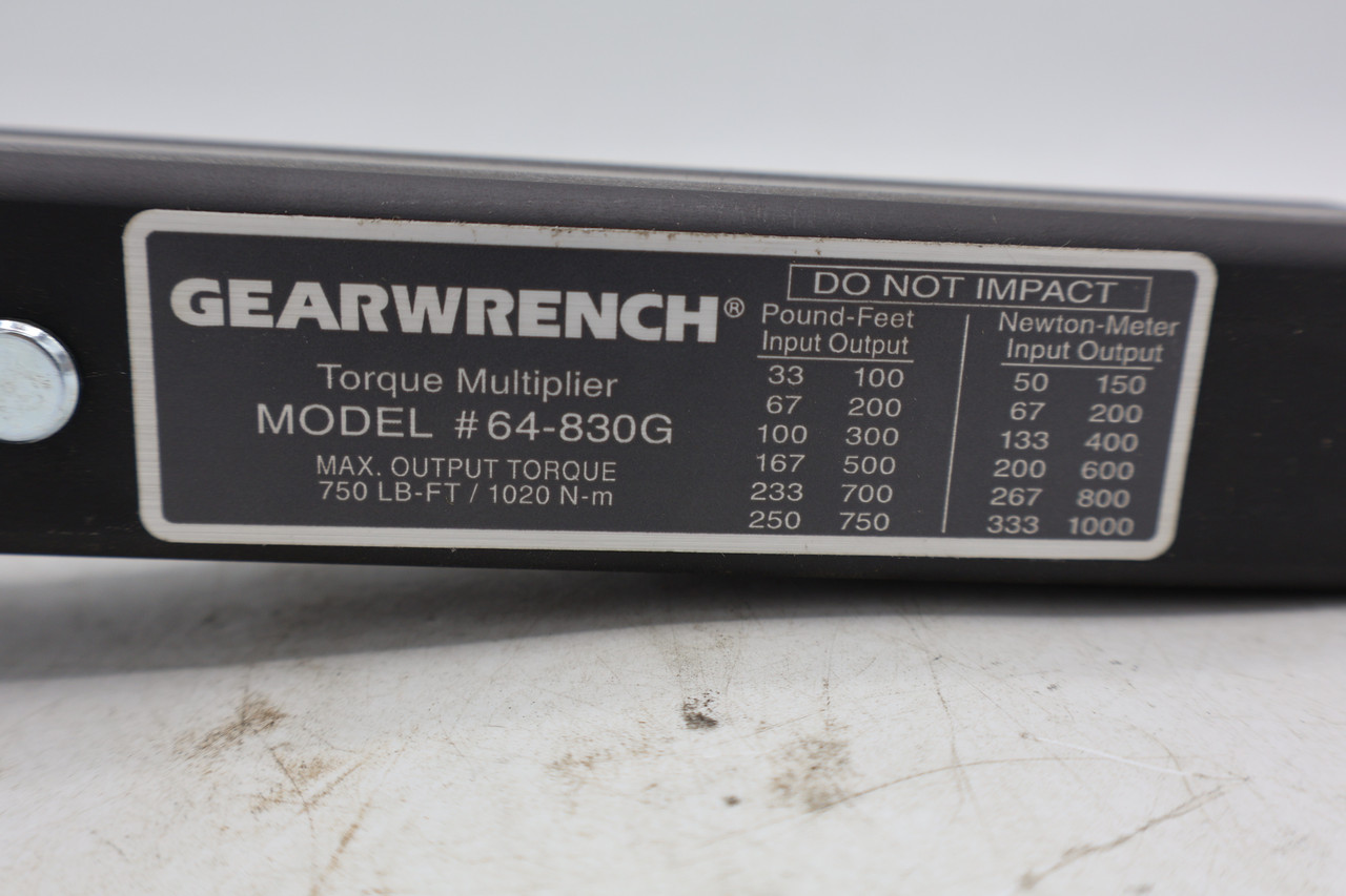 GearWrench 64-830G Torque Multiplier 750 FT LB