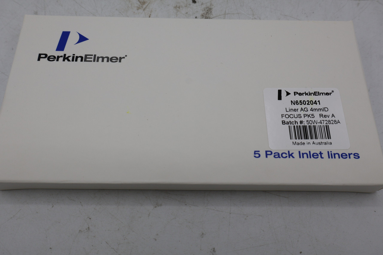 Perkin Elmer N6502041 Inlet Liner AG 4mmID Focus 5pk