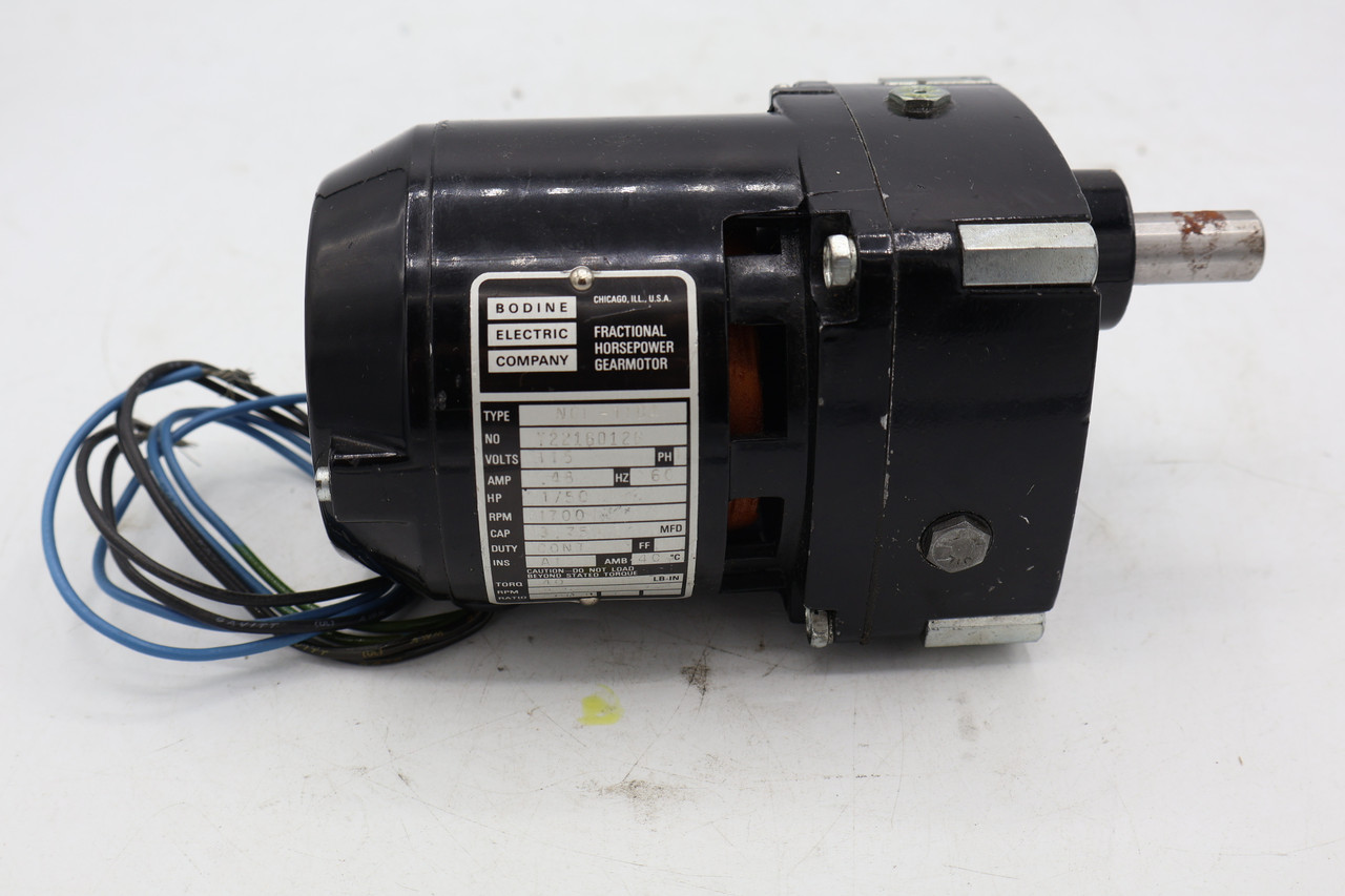Bodine Electric NCI-11D4 Fractional Horsepower Gearmotor