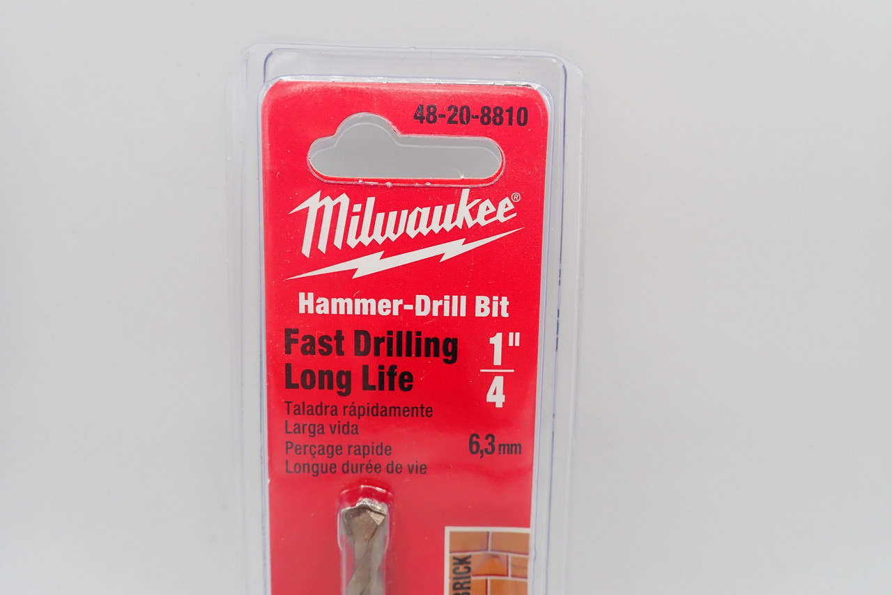 Milwaukee 48-20-8810 Hammer Drill Bit 1/4" Lot of 4