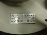 3.75kw Pump w/ Baldor Motor 5HP 3450RPM 208-230/460V, Spec 36G311X100 FR: 184C