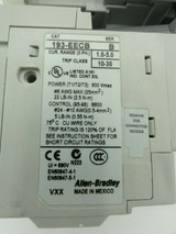 ALLEN BRADLEY CAT# 100-C09E*10 SER. A CONTACTOR W/ CAT# 193-EECB SER C RELAY
