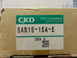 CKD SAB1S-15A-E SOLENOID VALVE **NEW**