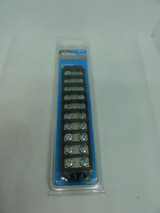 Ideal #89-410 Terminal Strip, 10-Circuit, UL/CSA: 20A, 250V, #12-#22 AWG Cu