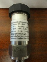 MicroSensor Model MPM489 Pressure Switch - 0-100mbar - USED