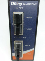 ORING INJ-102GT-24V Industrial 2-Port Gigabit High Power PoE Injector