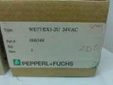 PEPPERL+FUCHS MODEL WE77/EX1-2U SAFETY RELAY SWITCH ISOLATOR, 24VAC *NEW*