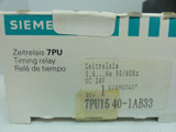 Siemens 7PU1540-1AB33 6s Time Relay *NEW*