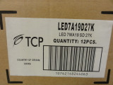 Case of (12) TCP LED7A19D27K 40W Halogen Replacement Bulbs, 450 Lumens