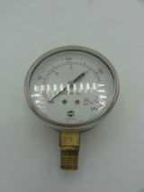 U.S. Gauge Brass 30 PSI Pressure Gage