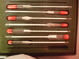 (7) Princo Specific Gravity Hydrometers Glass 1.800-.700