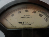 Vintage West Instrument Corporation Model B Temperature Gauge TCA-0077 With Probe In Original Box