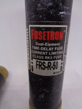(3) Cooper Bussmann Fusetron FRS-R-50 Fuses, 600V, 50AMP