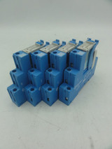 (Lot of 4) Finder Type 97.01 Relay Socket w/ Finder 46.61.9.024.5040 Relay