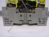 (3) IDEC SY2S-05 (97903) Relay Sockets w/ RY225-U (57702) Relays