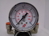 Rexroth 0821302732 Pressure Regulator w/ Bar 160 psi Gauge