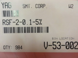 (984) Yageo RSF-2-0.1 Metal Oxide Film Resistors +/-5%,