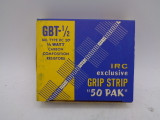 (50) IRC Mil Type GBT/RC 20 Carbon Composition Resistors, .5W 2700 Ohm