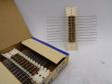 (50) IRC Mil Type GBT Carbon Composition Resistors, .5W 5100 Ohm