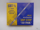 (50) IRC Mil Type GBT/RC20 Carbon Composition Resistors, .5W 6200 Ohm