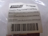 Speedaire 30E666 Coupler Plug, 1/4 FNPT, 3/8 Body - NEW