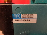 MAC 92B-FAB-000-DM-DDAP-1DM Solenoid Valve w/ Coils & Pneumatic Valve