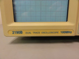BK Precision 2190B Dual Trace Oscilloscope (100MHz) - *Used*