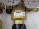 Harris 447-15 Pressure Regulator w/VWR 55850-476 125 psi Gas Regulator