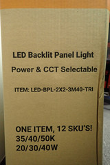 EnvisionLED LED-BPL-2X2-3M40-TRI LED Backlit Panel Light (Case of 4)