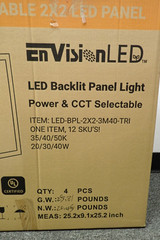 EnvisionLED LED-BPL-2X2-3M40-TRI LED Backlit Panel Light (Case of 4)