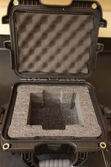 (2) Rainin Hard Case Head Containers