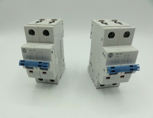 (2) Allen Bradley (AB) 1492-SP 4 Amp, Miniature Circuit Breakers