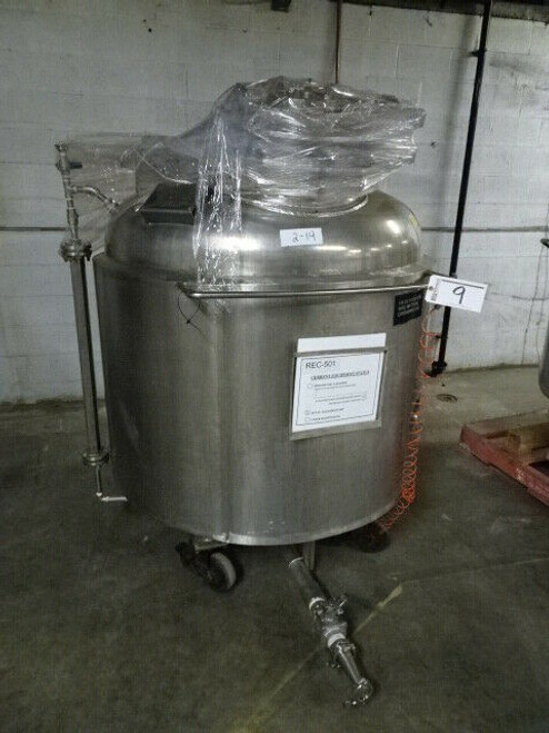 2002 Perry Products Stainless Vertical Jacketed Vessel; 270 Gallon; VRX-270