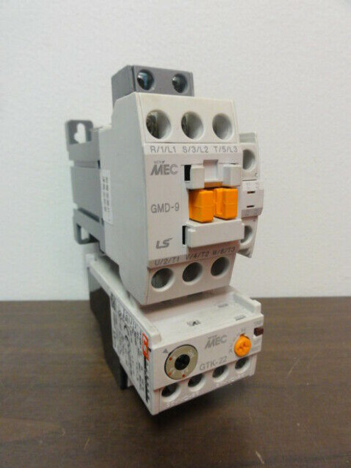 LS MEC GMD-9 Contactor w/ GTK-22 Thermal Overload Relay