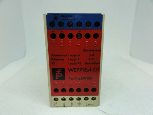 PEPPERL+FUCHS MODEL WE77/EX1-OT SAFETY RELAY SWITCH ISOLATOR