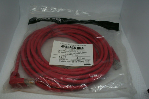 Black Box EVNSL216-0015-90DS Cat 6 Molded Angled Patch Cable 15FT (4.6M) *NEW*