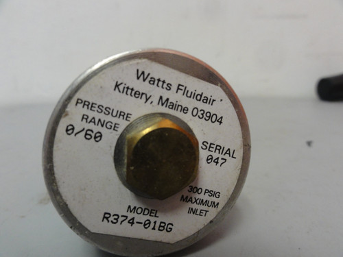 Watts Fluidair Pneumatic Regulator R374-01BG