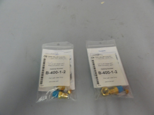 Ohio Valley Specialty B-400-1-2 Brass MPT Male Connector- New (Unopened) Lot of 2