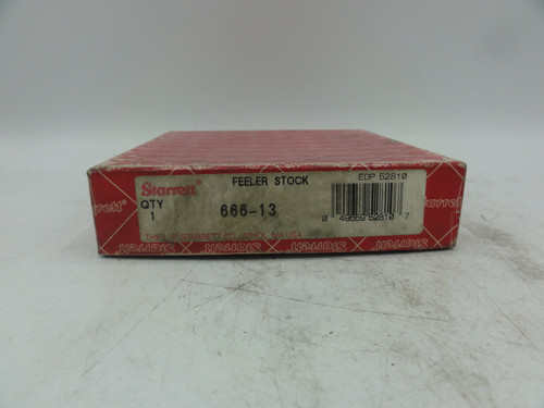 Starrett 666-13 Thickness Gauge Feeler Stock Roll With Original Box