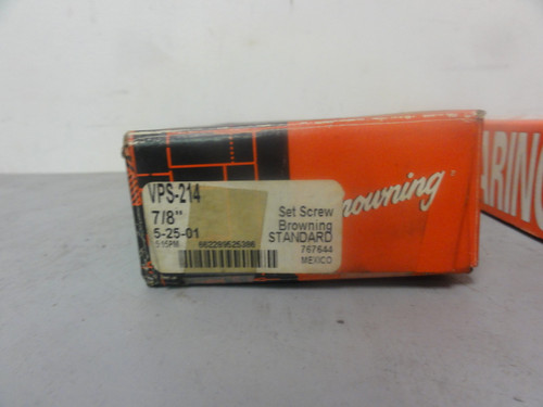 Browning VPS-214 Ball Bearing Pillow Block 7/8" Brand New (Lot of 2)