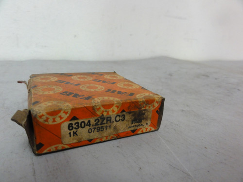 FAG 6304.2ZR.C3 Deep Groove Radial Ball Bearing- Brand New (Open Box)
